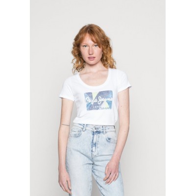 Kobiety T_SHIRT_TOP | Pepe Jeans DAFNE - T-shirt z nadrukiem - white/biały - BS88469