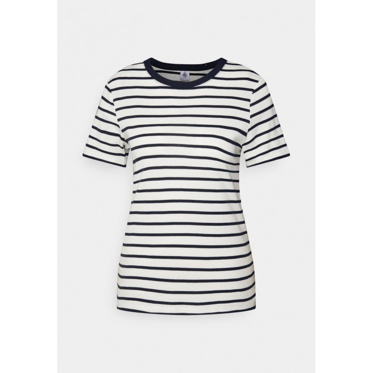 Kobiety T SHIRT TOP | Petit Bateau T-shirt z nadrukiem - marshmallow/smoking/mleczny - RV42212