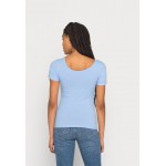 Kobiety T SHIRT TOP | Pieces PCKITTE - T-shirt basic - vista blue/niebieski - HX18618