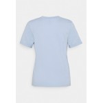 Kobiety T SHIRT TOP | Pieces PCRIA FOLD UP SOLID TEE - T-shirt basic - kentucky blue/jasnoniebieski - PV47351