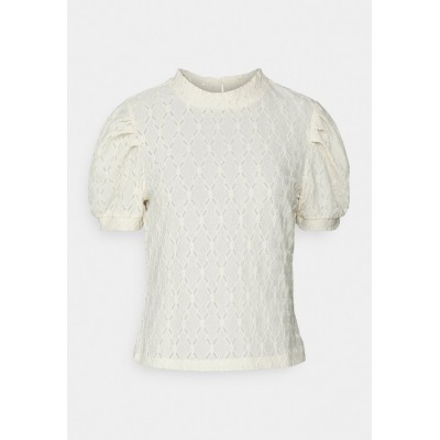 Kobiety T_SHIRT_TOP | Pieces Petite PCCHRISTY NEW - T-shirt z nadrukiem - birch/mleczny - FJ91377