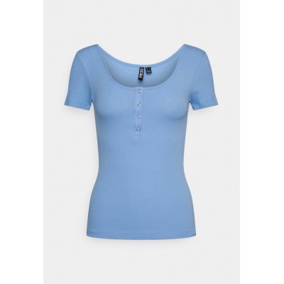 Kobiety T_SHIRT_TOP | Pieces Petite PCKITTE - T-shirt basic - vista blue/niebieski - YI72617