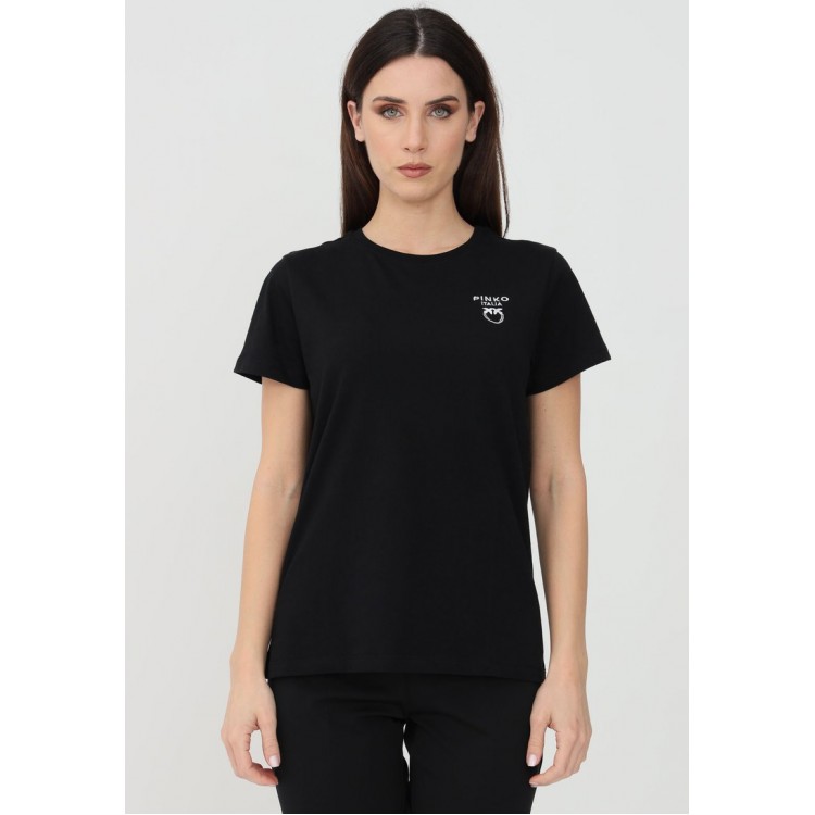 Kobiety T SHIRT TOP | Pinko T-shirt basic - black/czarny - YI35235