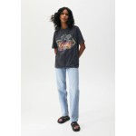 Kobiety T SHIRT TOP | PULL&BEAR SIMPSONS KRUSTY - T-shirt z nadrukiem - mottled dark grey/ciemnoszary melanż - XL92846