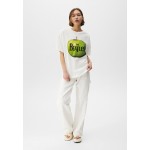 Kobiety T SHIRT TOP | PULL&BEAR THE BEATLES APPLE - T-shirt z nadrukiem - white/biały - NL76870