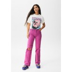 Kobiety T SHIRT TOP | PULL&BEAR THE ROLLING STONES - T-shirt z nadrukiem - white/biały - KX75908
