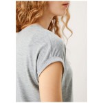 Kobiety T SHIRT TOP | QS by s.Oliver LOOSE FIT - T-shirt basic - grey mélange/szary - SZ50735