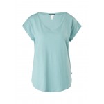 Kobiety T SHIRT TOP | QS by s.Oliver MODAL-MIX - T-shirt basic - petrol/turkusowy - NN88184