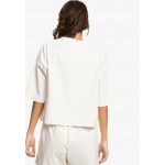 Kobiety T SHIRT TOP | Quiksilver WAVE VIBES MANCHES COURTES POUR EQWK - T-shirt z nadrukiem - white/biały - BW23517