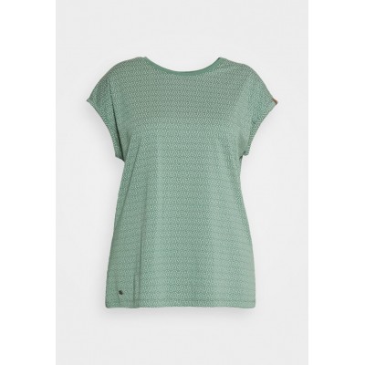 Kobiety T_SHIRT_TOP | Ragwear Plus DIONE PRINT PLUS - T-shirt z nadrukiem - green/jasnozielony - SX93831
