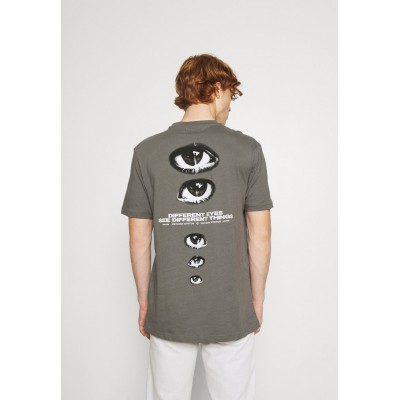 Kobiety T_SHIRT_TOP | RETHINK Status UNISEX - T-shirt z nadrukiem - quiet shade/ciemnoszary - MB10651