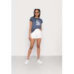 Kobiety T SHIRT TOP | Roxy SUMMERTIME HAPPINESS - T-shirt z nadrukiem - mood indigo/czarny - BV83989