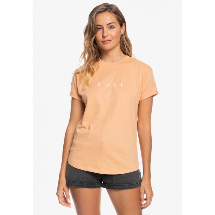 Kobiety T SHIRT TOP | Roxy T-shirt z nadrukiem - toast/brązowy - TI68505