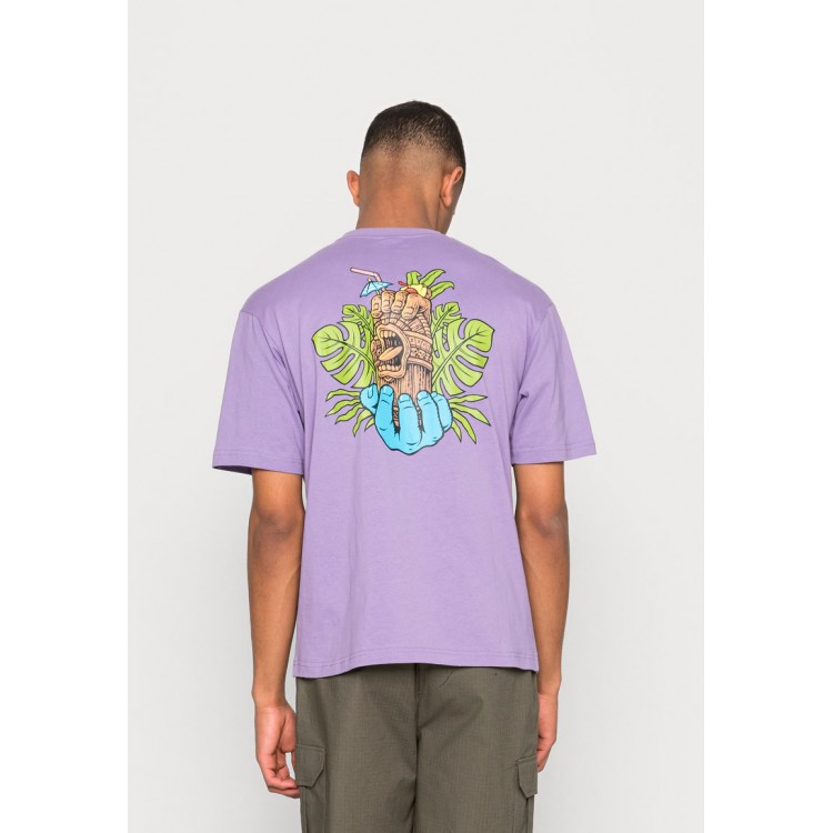 Kobiety T SHIRT TOP | Santa Cruz TIKI HAND UNISEX - T-shirt z nadrukiem - lavender/liliowy - LY35871