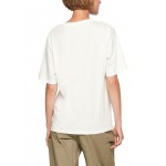 Kobiety T SHIRT TOP | s.Oliver MIT STATEMENT-PRINT - T-shirt z nadrukiem - offwhite/mleczny - SS93339