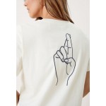 Kobiety T SHIRT TOP | s.Oliver T-shirt basic - off white/mleczny - LV03069