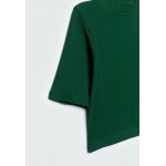 Kobiety T SHIRT TOP | Stradivarius T-shirt basic - mottled green/zielony melanż - AU59601