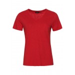 Kobiety T SHIRT TOP | Superdry STUDIOS POCKET V NECK - T-shirt basic - rouge red/czerwony - DJ89197