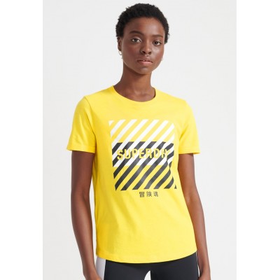 Kobiety T_SHIRT_TOP | Superdry T-shirt z nadrukiem - nautical yellow/żółty - SM88967