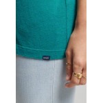 Kobiety T SHIRT TOP | Superdry VINTAGE LOGO - T-shirt basic - ocean green marl/jasnoniebieski - KU38632