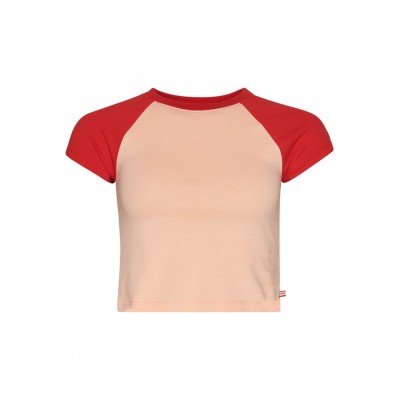 Kobiety T_SHIRT_TOP | Superdry VINTAGE  - T-shirt z nadrukiem - antique peach red/różowy - ZJ63146