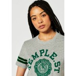 Kobiety T SHIRT TOP | Superdry VINTAGE - T-shirt z nadrukiem - athletic grey/szary - RQ43583