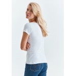 Kobiety T SHIRT TOP | TATUUM ALBINA - T-shirt z nadrukiem - white/biały - HD11980