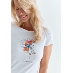 Kobiety T SHIRT TOP | TATUUM ALBINA - T-shirt z nadrukiem - white/biały - HD11980