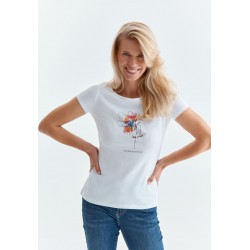 Kobiety T_SHIRT_TOP | TATUUM ALBINA - T-shirt z nadrukiem - white/biały - HD11980