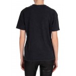 Kobiety T SHIRT TOP | The Kooples ROCK-STYLE - T-shirt z nadrukiem - black/czarny - JG69976
