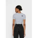 Kobiety T SHIRT TOP | The North Face CROP TEE - T-shirt basic - light grey heather/szary - LS67840