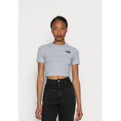 Kobiety T_SHIRT_TOP | The North Face CROP TEE - T-shirt basic - light grey heather/szary - LS67840