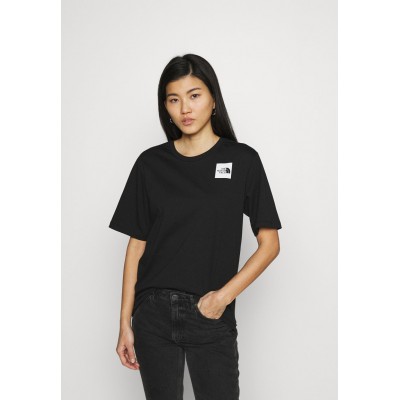 Kobiety T_SHIRT_TOP | The North Face FINE TEE - T-shirt z nadrukiem - black/czarny - PB68767