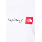 Kobiety T SHIRT TOP | The North Face NEVER STOP EXPLORING - T-shirt z nadrukiem - white/red/biały - BG36866