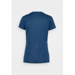 Kobiety T SHIRT TOP | The North Face WOMENS REAXION CREW - T-shirt basic - monterey blue heather/niebieski - XA35063