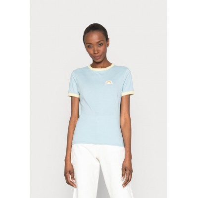 Kobiety T_SHIRT_TOP | TOM TAILOR DENIM T-shirt z nadrukiem - calm cloud blue/niebieski - YP15647