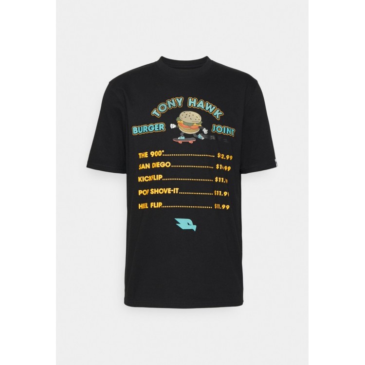 Kobiety T SHIRT TOP | Tony Hawk PERALTA UNISEX - T-shirt z nadrukiem - black/czarny - RT13897
