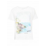 Kobiety T SHIRT TOP | Top Secret T-shirt z nadrukiem - biały - CI40887