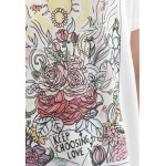 Kobiety T SHIRT TOP | Top Secret T-shirt z nadrukiem - biały - UQ95696