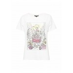 Kobiety T SHIRT TOP | Top Secret T-shirt z nadrukiem - biały - UQ95696