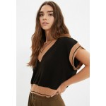 Kobiety T SHIRT TOP | Trendyol PARENT - T-shirt z nadrukiem - brown/brązowy - HT85774