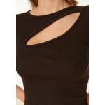 Kobiety T SHIRT TOP | Trendyol PARENT - T-shirt z nadrukiem - brown/brązowy - YI65295