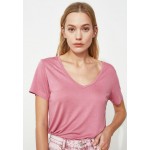 Kobiety T SHIRT TOP | Trendyol T-shirt basic - pink/różowy - YP90050
