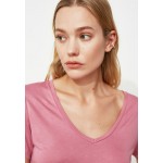 Kobiety T SHIRT TOP | Trendyol T-shirt basic - pink/różowy - YP90050