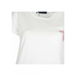 Kobiety T SHIRT TOP | Trussardi T-SHIRT - T-shirt basic - white (w001)/biały - UV42317