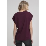 Kobiety T SHIRT TOP | Urban Classics EXTENDED SHOULDER - T-shirt basic - cherry/fioletowy - NO83995