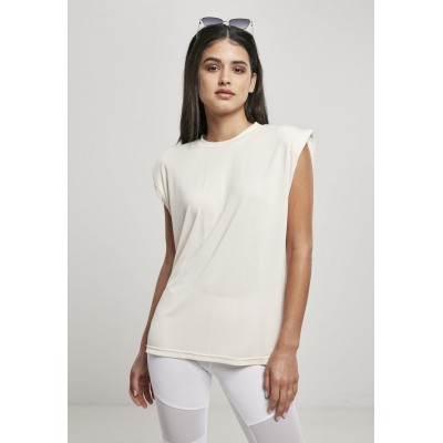 Kobiety T_SHIRT_TOP | Urban Classics PADDED SHOULDER TANK - T-shirt basic - beige/beżowy - NY94163