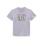 Kobiety T SHIRT TOP | Vans MIXED UP GINGHAM BFF TEE - T-shirt z nadrukiem - languid lavender/liliowy - DK59198