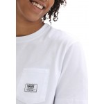 Kobiety T SHIRT TOP | Vans WM CLASSIC PATCH POCKET - T-shirt z nadrukiem - white/biały - JO03943