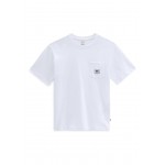 Kobiety T SHIRT TOP | Vans WM CLASSIC PATCH POCKET - T-shirt z nadrukiem - white/biały - JO03943